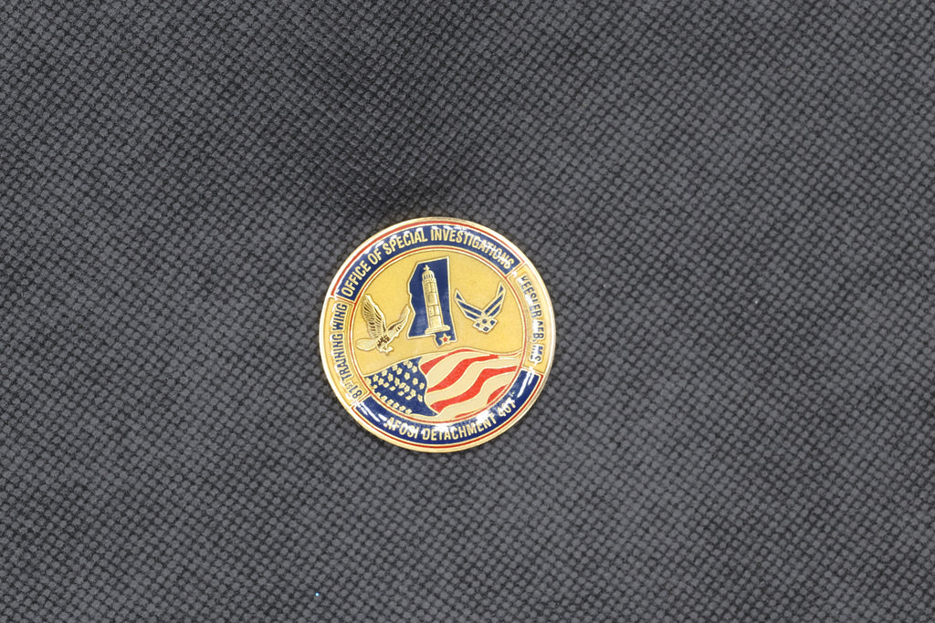 Rare USAF AFOSI Detachment 407 Keesler AFB Military Challenge Coin