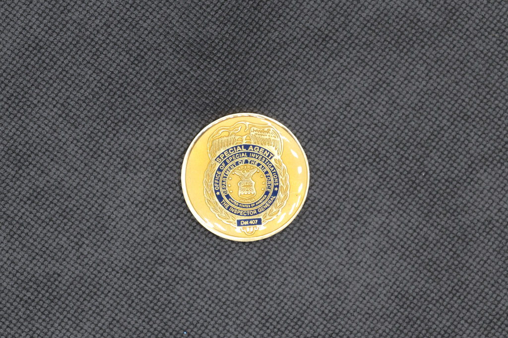 Rare USAF AFOSI Detachment 407 Keesler AFB Military Challenge Coin