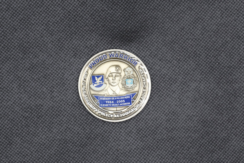 USAF Elizabeth N. Jacobson Memorial Security Forces Challenge Coin Serial #105