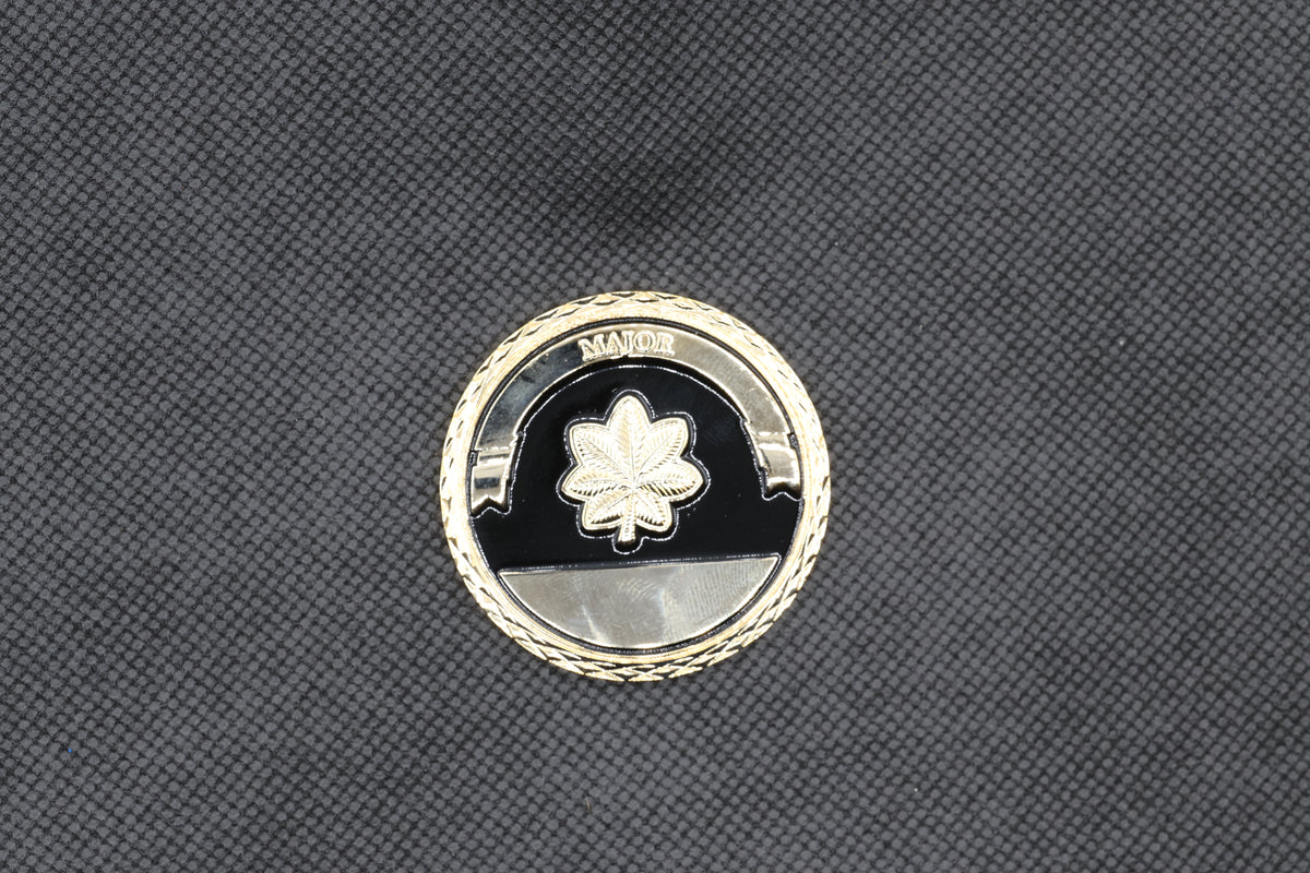 Authentic, premium-grade United States Army Major rank challenge coin