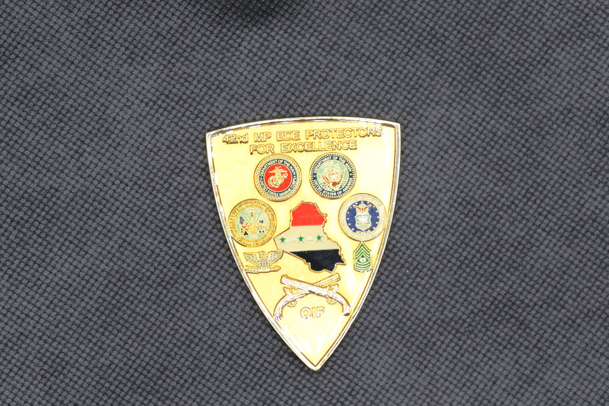 US Army 42nd Military Police Brigade "Protectors for Excellence" Operation Iraqi Freedom Challenge Coin