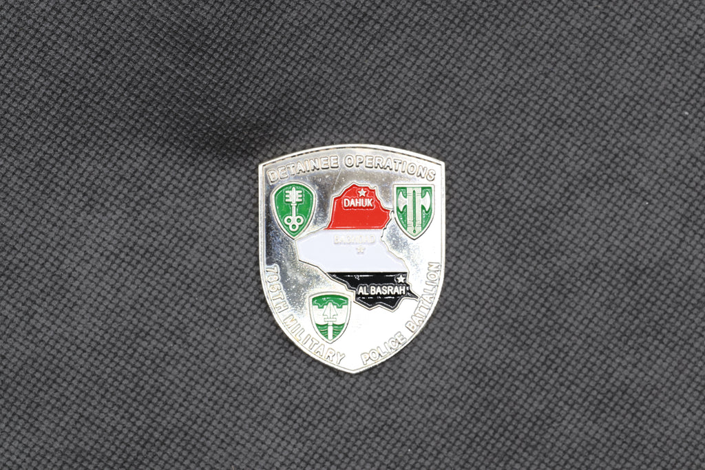 US Army 785th Military Police Battalion "Combat Leadership" Detainee Operations Challenge Coin