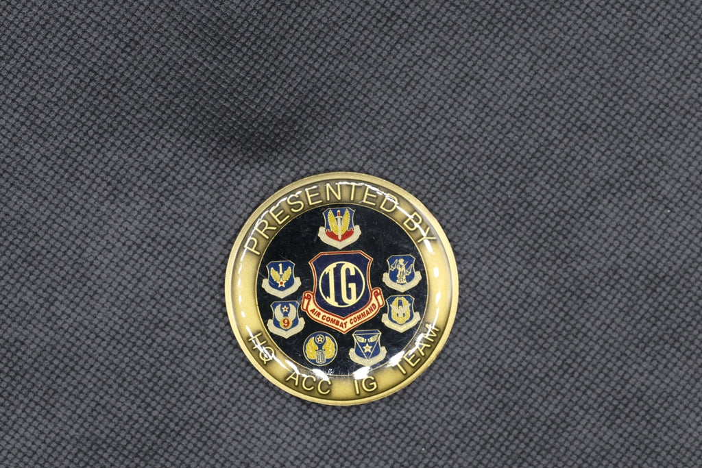USAF Headquarters Air Combat Command (HQ ACC) Inspector General Team Presentation Challenge Coin