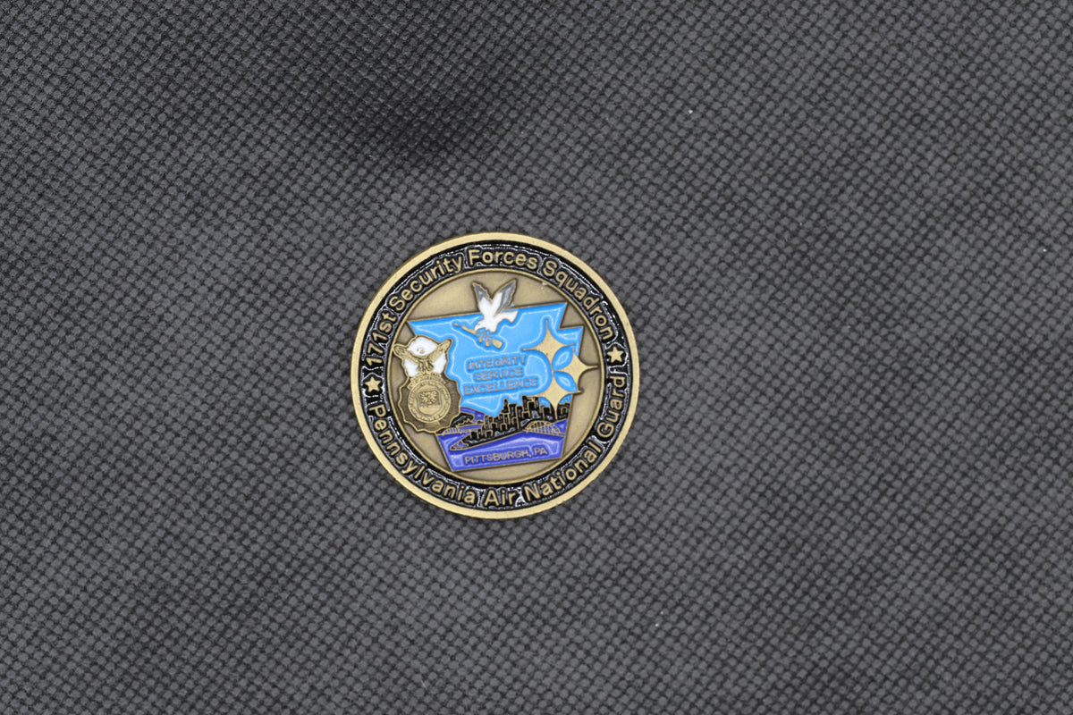 USAF 171st Security Forces Squadron Pennsylvania Air National Guard Challenge Coin