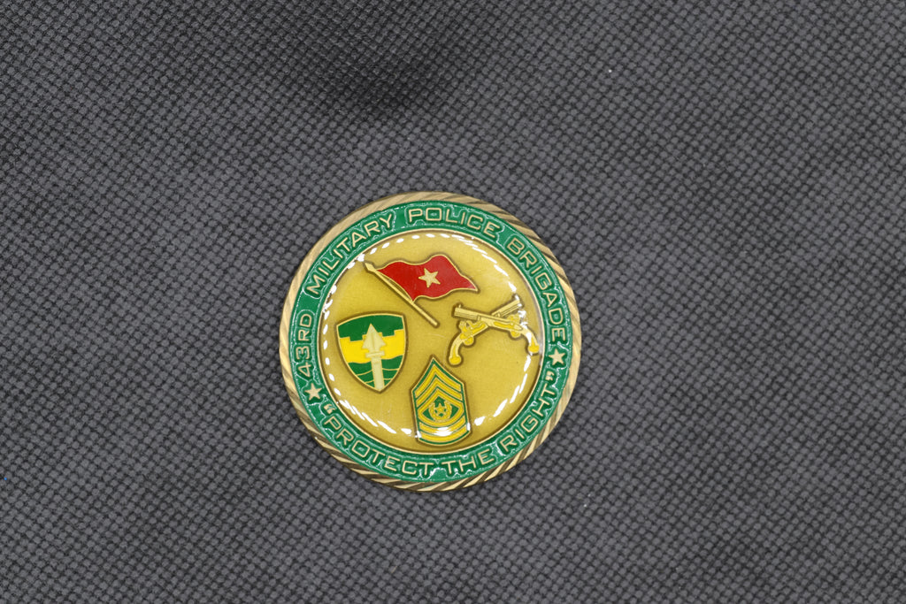 US Army 43rd Military Police Brigade Command Sergeant Major Operation Iraqi Freedom Challenge Coin