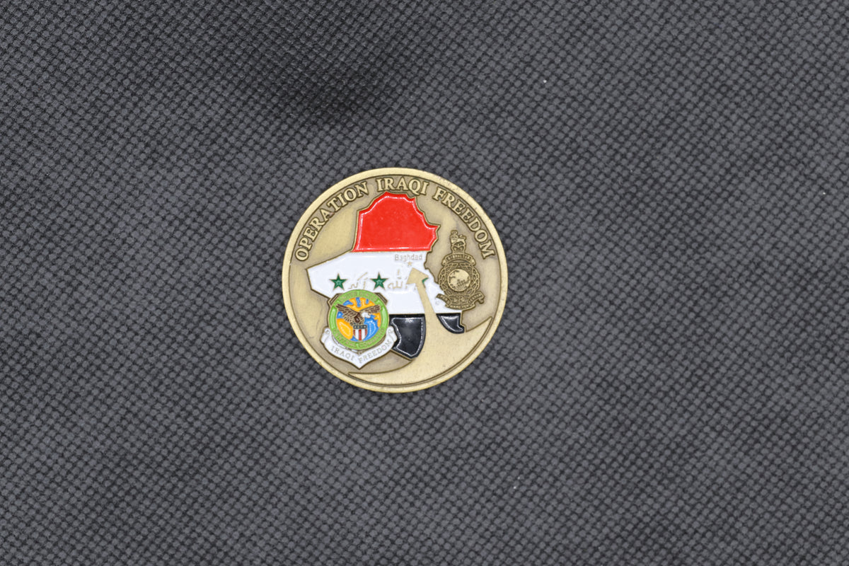 US Armed Forces Joint Command Operation Iraqi Freedom Veterans Challenge Coin