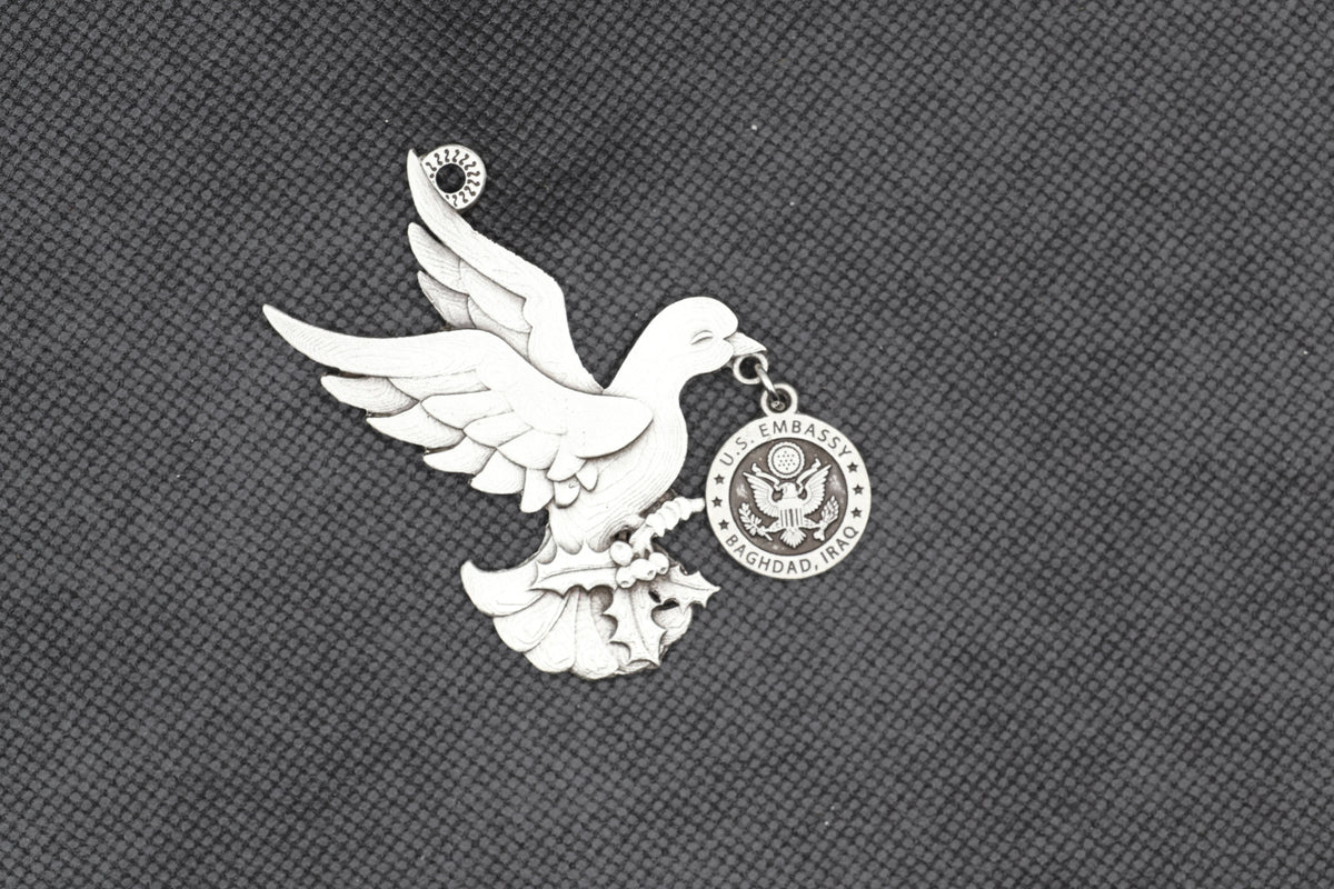 U.S. Embassy Baghdad Peace Dove Commemorative Holiday Ornament