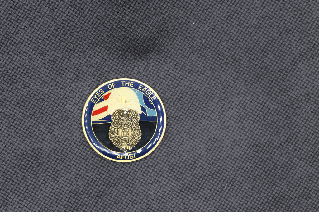 USAF AFOSI Detachment 324 McConnell AFB "Crime Scene" Challenge Coin