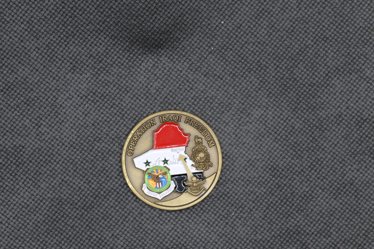 US Armed Forces Joint Service Operation Iraqi Freedom Multi-National Force Campaign Challenge Coin