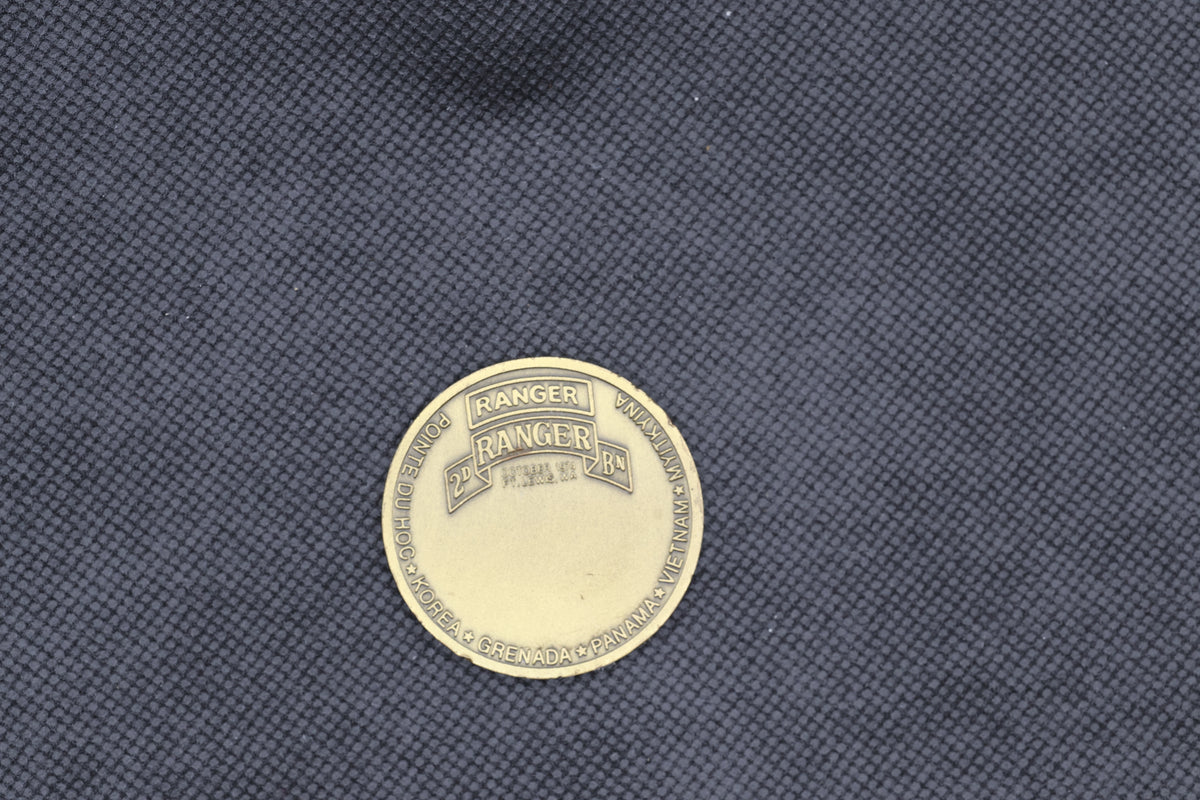US Army 2nd Ranger Battalion "Sua Sponte" Historical Campaign Challenge Coin