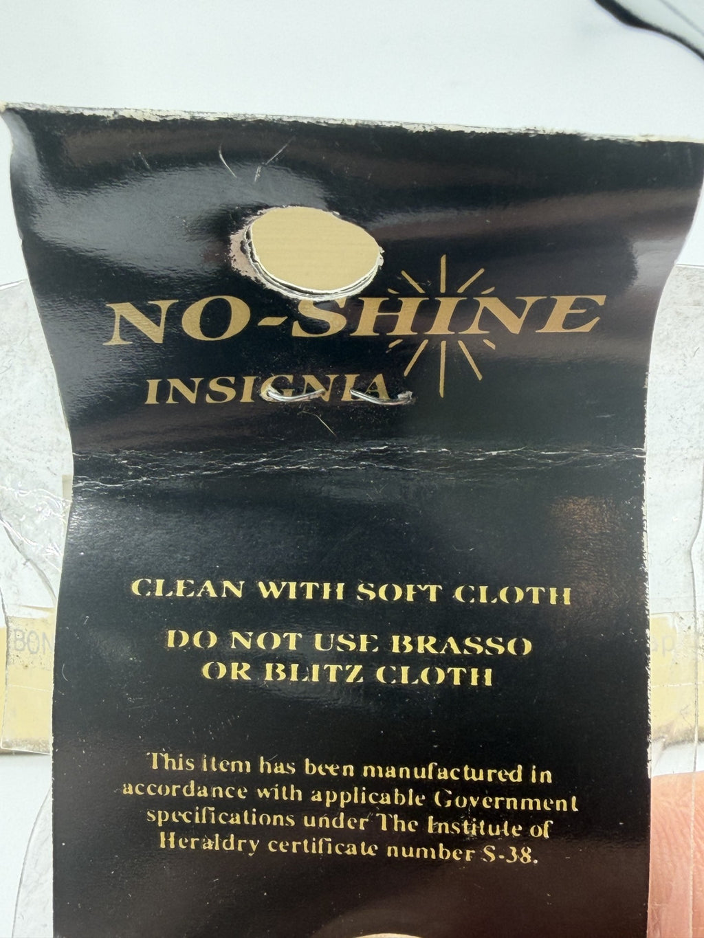 NOS U.S. Army Infantry Crossed Rifles Insignia Pair | No-Shine Finish | Sealed Package | Institute of Heraldry Certified