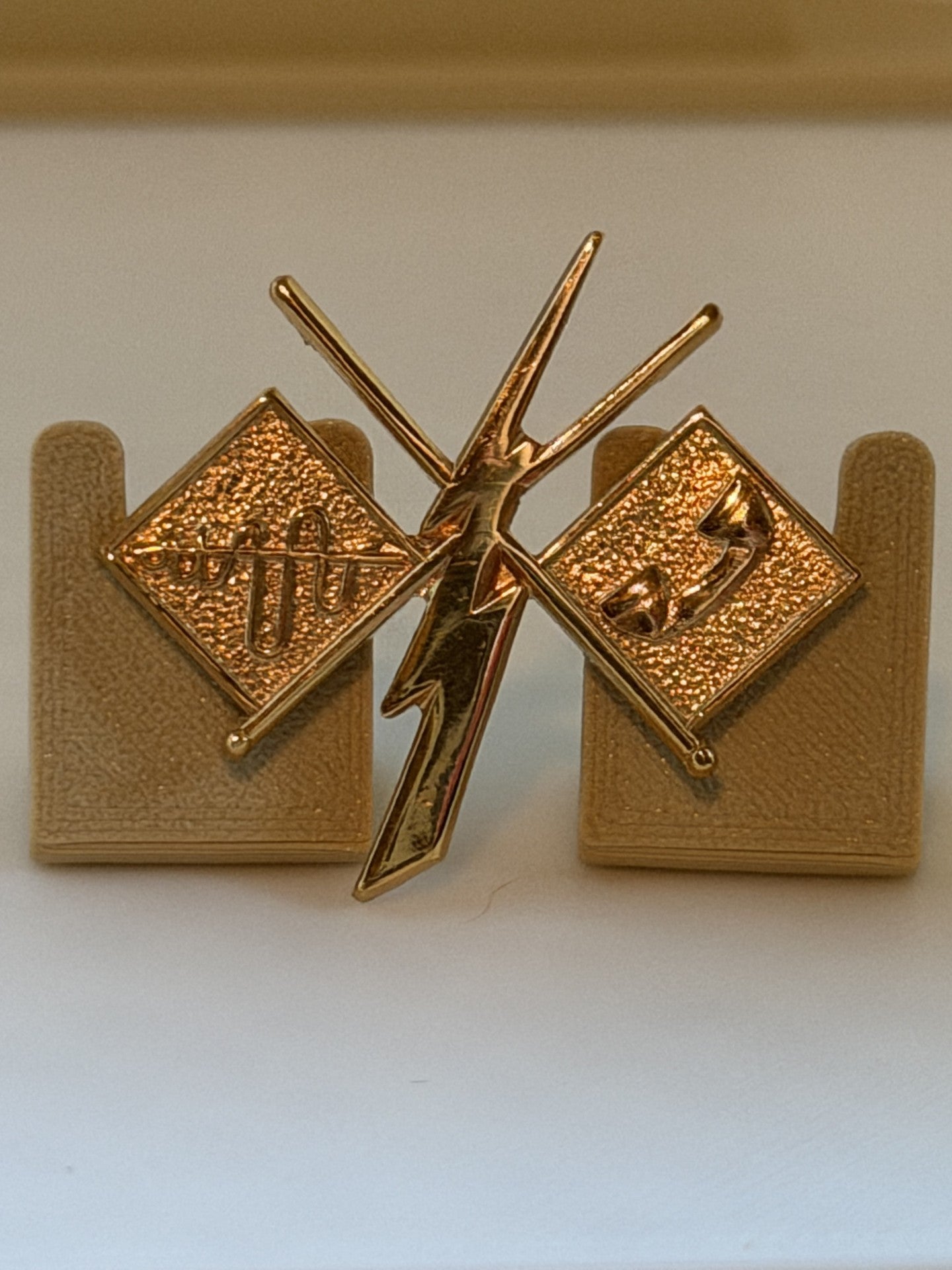 Rare N.S. Meyer New York Communications / Transmissions Corps Collar Insignia Unidentified