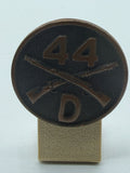 U.S. Army Infantry Collar Disk – 44th Division, Company D (Post‑WWII Era)