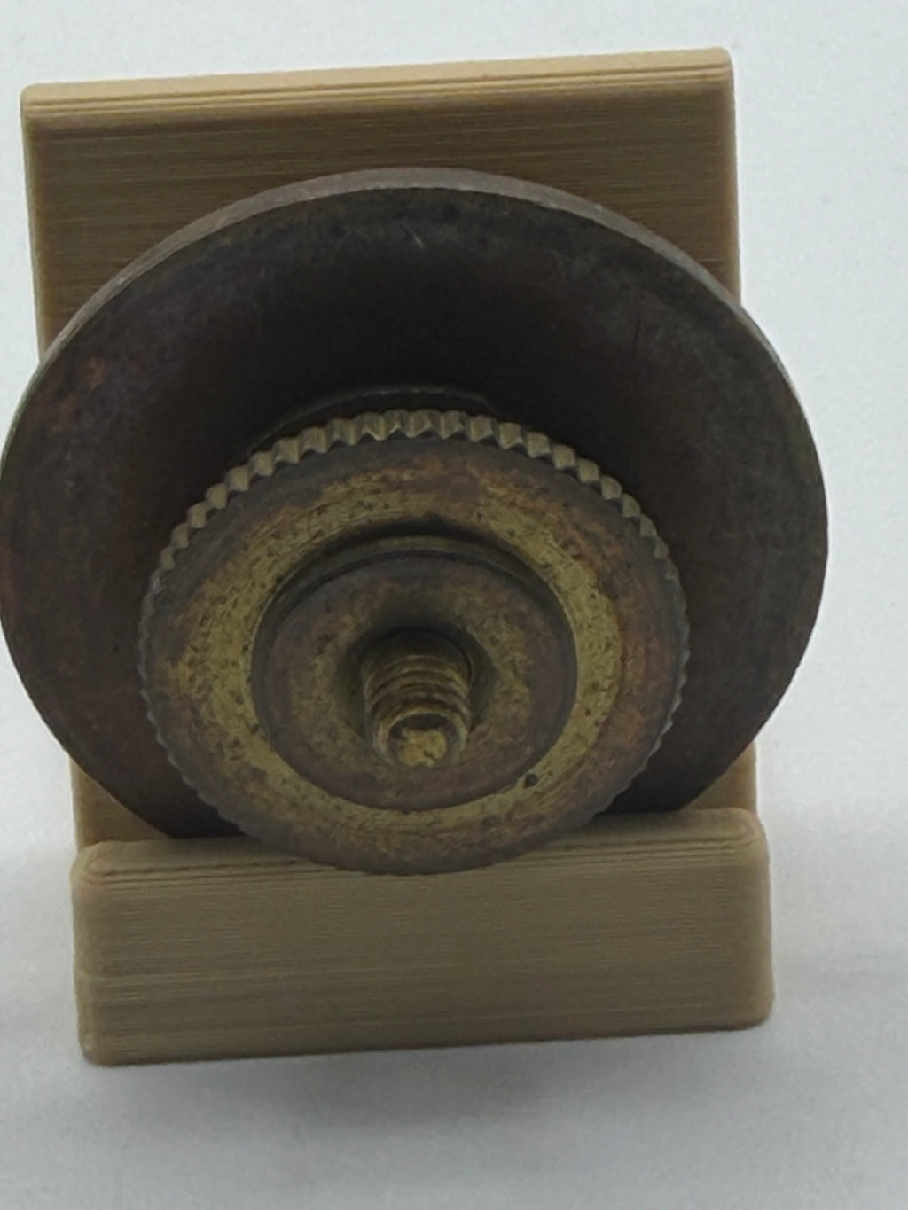 U.S. Army Infantry Collar Disk – Crossed Rifles (WWII–Post‑War Era, Bronze with Dark Patina)